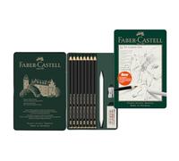 Faber-Castell – Crayons Pitt Graphite 11 Matt – Coffret avec accessoires – 4005401152200