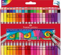 Faber-Castell 151140 marqueur 40 pièce(s) Pointe fine Multicolore