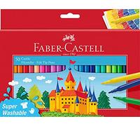 FABER-CASTELL - Lot de feutres Castle, 50 couleurs
