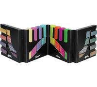 Faber-Castell Set de bureau 254603 – 16 surligneurs pastel, néon et métalliques, pointe biseautée