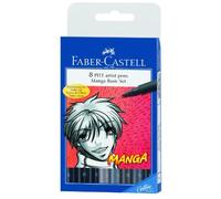 Faber-Castell Manga Feutre Pitt Noir/Gris Pochette De 8 Import Royaume Uni