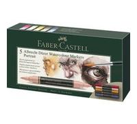 Faber-Castell - Marqueurs aquarelle Albrecht Dürer 160307 - Double pointe - Étui de 5 multicolore