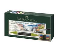 Faber-Castell Marqueur aquarelle Albrecht Dürer 160310 - double pointe (fibre et pinceau) - étui 10