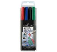 Faber-Castell - Feutres Multimark G - 4 feutres non permanents, pointe fine
