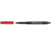 Faber-Castell - Marqueurs permanents MULTIMARK S - Étui de 4 (rouge, bleu, vert, noir)