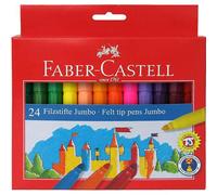 Faber-Castell Set de feutres Jumbo 154324 – 24 feutres super lavables pour enfants