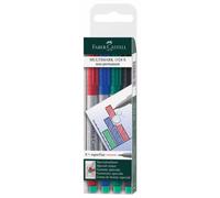 FABER-CASTELL Marqueur non permanent MULTIMARK S Étui de 4 pièces