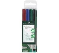 FABER-CASTELL Marqueur NonPermanent MULTIMARK M, étui de 4
