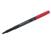 FABER-CASTELL Lot de 3 Marqueurs CD/DVD MULTIMARK permanent M, rouge