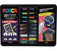 Faber Castell Marqueur UNI POSCA étui de 20 pièces Groovy Colours