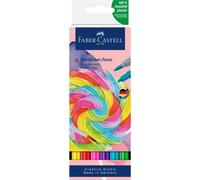 Faber-Castell 164528 - Goldfaber Aqua Dual Marker, Candy Shop, avec pointe pinceau et pointe fineliner, étui de 6 pièces