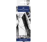 Faber-Castell Feutre Goldfaber Aqua Dual 164522 – tons de gris – pinceau & fineliner – étui 6 pièces