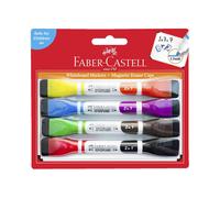Faber Castell Marqueurs pour tableau blanc Encre à base d'eau avec capuchons à g