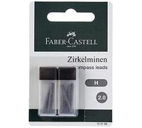 Faber-Castell - Mines pour compas 123198 - 2 mm, dureté H - 12 mines