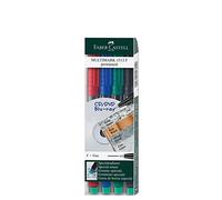 Faber-Castell Multicolor Marqueur de CD étanche avec 4 couleurs 0,6 mm