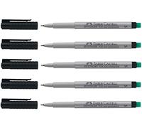 FABER-CASTELL Multimark 152499 S Lot de 5 marqueurs non permanents Noir