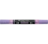 Faber-Castell Multimark Marqueur acrylique double couleur 239, lilas, fournitures artistiques, marqueurs acryliques à base d'eau, double extrémité, pointe grasse et fine, marqueurs d'art, stylos de