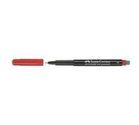 Faber-Castell Multimark Rouge 1pièce(s) marqueur indélébile - Marqueurs indélébiles (Rouge, Noir, Rouge, Fin, 1 pièce(s)) - 151321
