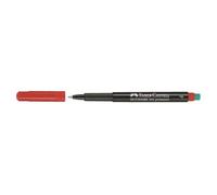 Faber-Castell Feutre Multimark 513 F - Indélébile, pointe fine, tous supports - Rouge