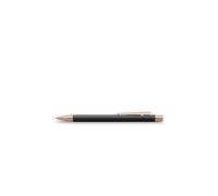 Faber-Castell 343120 - Stylo à bille Neo Slim métal, épaisseur de mine M, noir avec rose doré