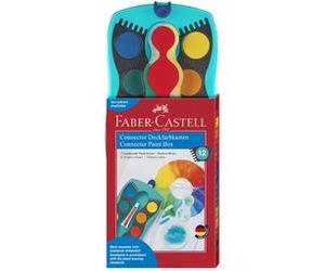 FABER-CASTELL Palette de peinture CONNECTOR, 24 couleurs