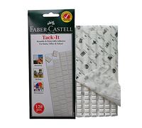 Faber-Castell - Pâte adhésive réutilisable et amovible, sans danger pour les murs (blanc, lot de 120 pièces)