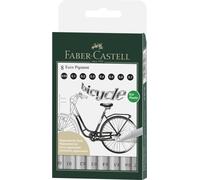 FABER-CASTELL Pigmentliner ECCO PIGMENT noir étui de 8 pièces