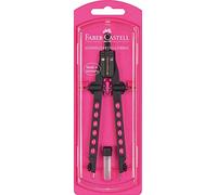 Faber-Castell Pink 174335 Compas à réglage Rapide Factory Neon