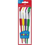 FABER-CASTELL Pinsel 4er Set mit Softgriffstück BK