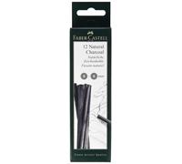 Faber-Castell Pitt 5-8mm Natural Charcoal Sticks (Pack of 12) Pitt monochrome ca