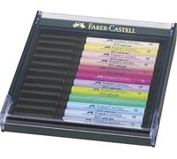 Faber-Castell 267420 - Crayon à encre de Chine Pitt Artist Pen brush, boîte de 12, pastel