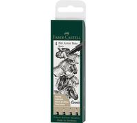 Faber-Castell Pitt Artist PenStylo Lot de 4 feutres à encre de Chine
