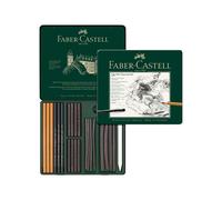 FABER-CASTELL PITT CHARCOAL Set Étui de 24 pièces