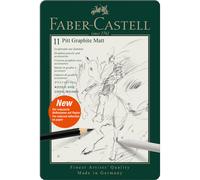 Faber-Castell – Crayons Pitt Graphite 11 Matt – Coffret avec accessoires – 4005401152200