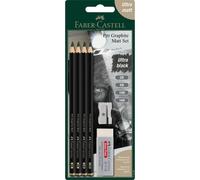 FABER-CASTELL Pitt Graphite set de crayons 2B noir, 1 set
