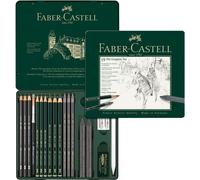 FABER-CASTELL PITT GRAPHITE Set medium Étui de 19 pièces
