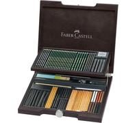 Faber-Castell Pitt Monochrome assortiment complet - coffret en bois de 85 pièces