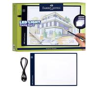 Faber-Castell Planche de traçage lumineuse LED : planche à dessin lumineuse réglable, bloc de dessin LED, boîte lumineuse de traçage, bloc lumineux et planche pour artistes, amateurs et adultes
