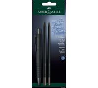 Faber-Castell Kit d'écriture 241124 All Black – stylo à bille Poly Ball Urban + 2 crayons Urban