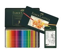 Faber-Castell Polychromos Crayons de couleur Différentes versions au choix, 36er Metalletui + 12er Castell 9000, vert, 1