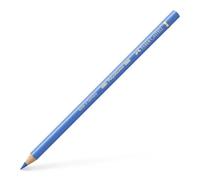 Faber-Castell Polychromos Lot de 6 crayons de couleur 140 ultramarine clairs, résistants à l'eau et aux taches, mine épaisse de 3,8 mm