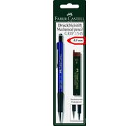 Faber-Castell Porte-mine GRIP 133496 – 0,5 mm – dureté B – 12 mines – couleur non sélectionnable