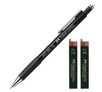 Faber-Castell Porte-mine Grip 1345 99 - Épaisseur de la mine : 0,5 mm (noir avec 24 mines de rechange)