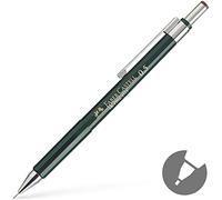 FABER-CASTELL - Porte-mine TK-FINE 9715 0,5 mm HB vert | Tracé précis grâce au guide-mine rigide et à la gomme intégrée