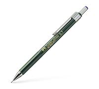FABER-CASTELL - Porte-mine TK-FINE 9717 0,7 mm HB vert | Des traits précis grâce à un guide-mine rigide et une gomme intégrée