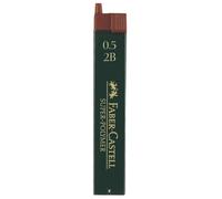 FABER-CASTELL Porte-mines Mines Super Polymer 9065 S 2B 12 mines 0,5 mm
