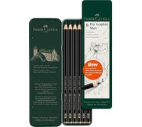 FABER-CASTELL Porte-mines Pitt Graphite Matt étui de 6 pièces