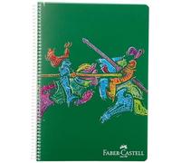 Faber-Castell PP Cover Knights Cahier à spirales 100 feuilles carrées