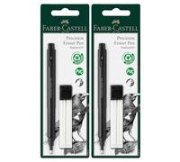 FABER-CASTELL Precision Eraser Pen 185610 Lot de 2 gommes de recharge pour professionnels et artistes amateurs