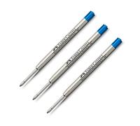Faber Castell Recharge à bille moyenne Bleu x 3